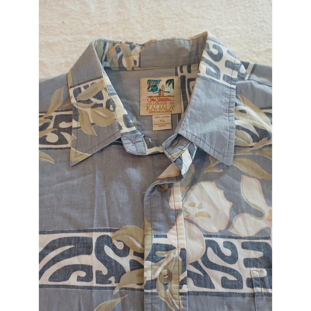 Kahala John Severson Shirt Mens XL‎ Hawaiian Aloha Band Tiki Print